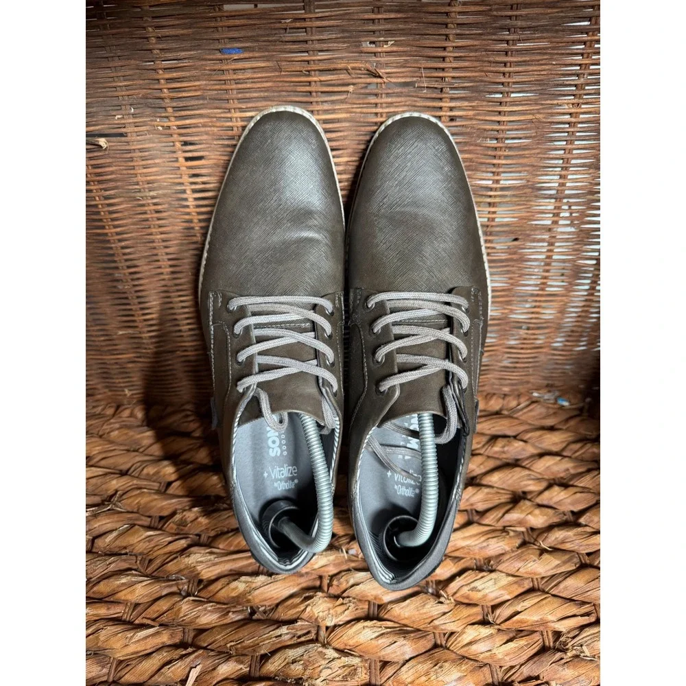 Sonoma Goods For Life Mens Vitalize‎ OrthoLite Brown Dress Shoes Oxford 10.5 M